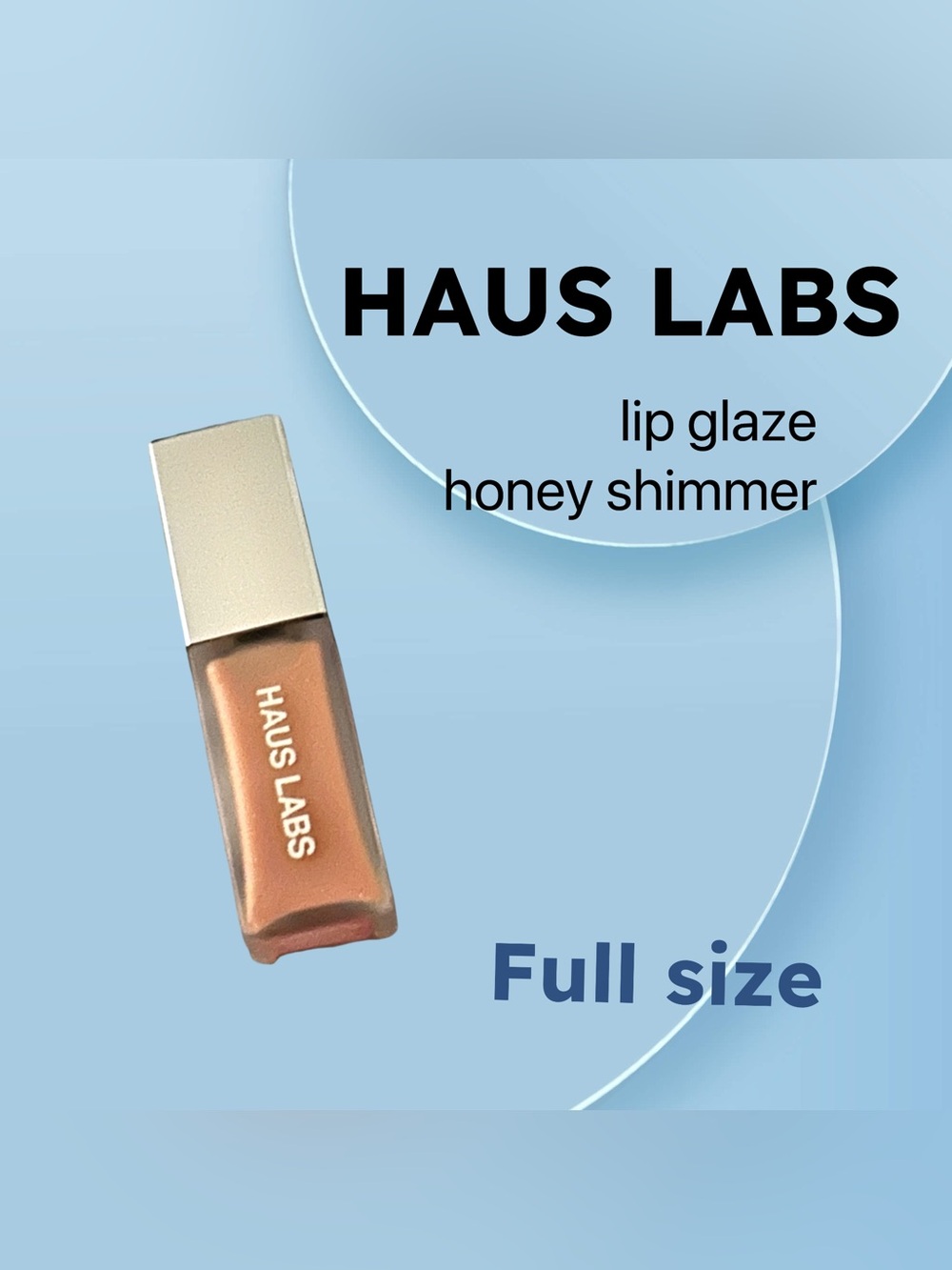 ⬇️🇺🇸🆕 NWOB HAUS LABS |FULL| Hydrating & plumping Honey Shimmer lip glaze**